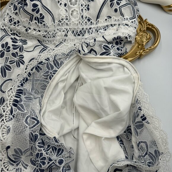 🆕 BRONX & BANCO 🧿 NWOT Santorini Fluted Hem Maxi Dress, Sz S / US 4 - Picture 15 of 17